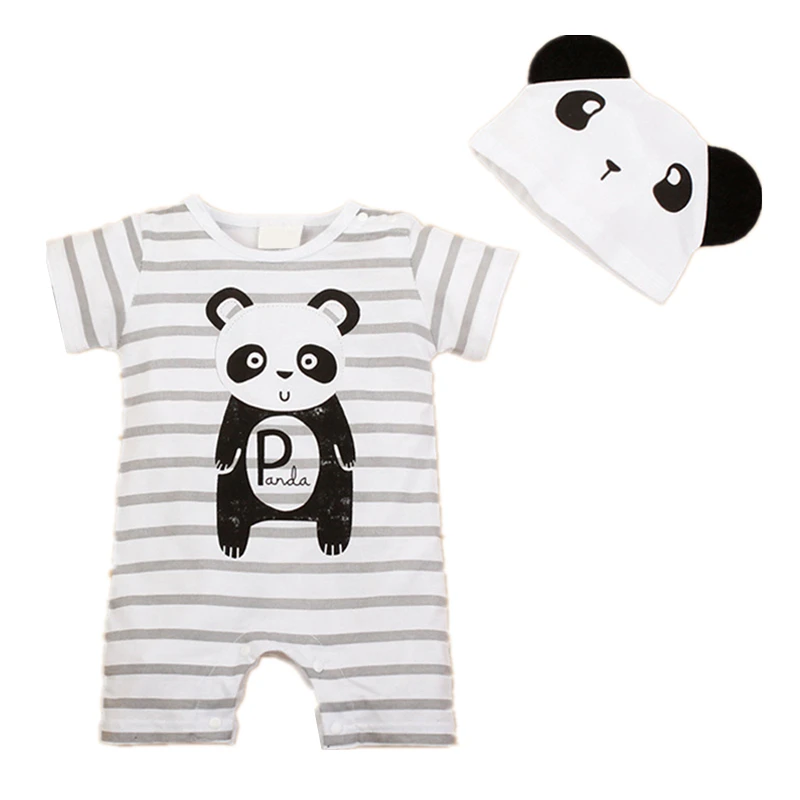 

Newborn Baby Rompers Summer Style Baby Girls Clothes 2pcs Animal Cartoon Infant Jumpsuits Ropa Bebes Baby Boy Brand Clothing Set