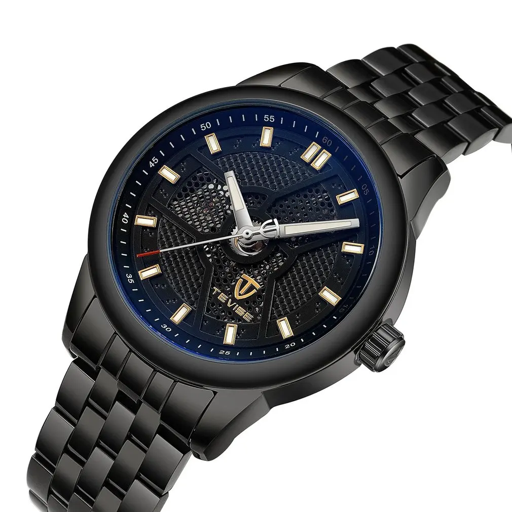 

TEVISE 9008G Men Brand Watch Fashion Luxury Wristwatch Waterproof Semi-automatic Mechanical Sport Casual Watches