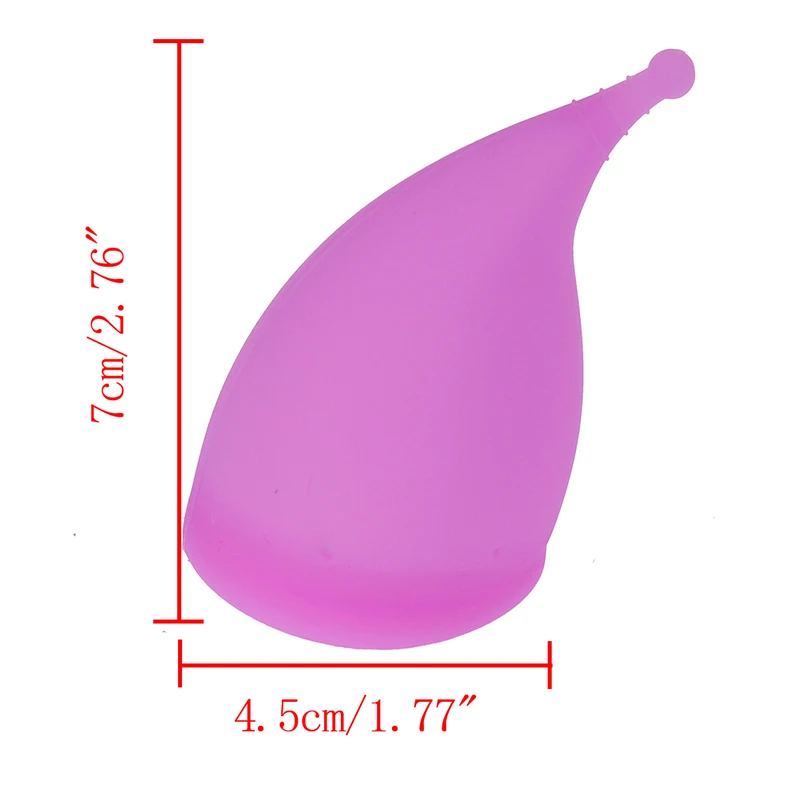 Дамская медицинская силиконовая менструальная чашка женская гигиеническая менструальная чашка - Цвет: PPL