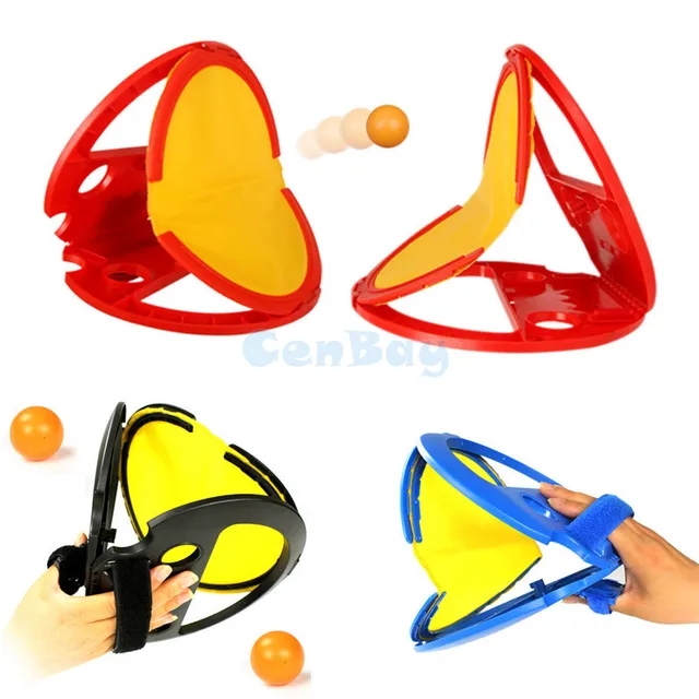 2pcs Hand Throw & Catch Ball Game Outdoor Hand Hold Ball Rackets Sports