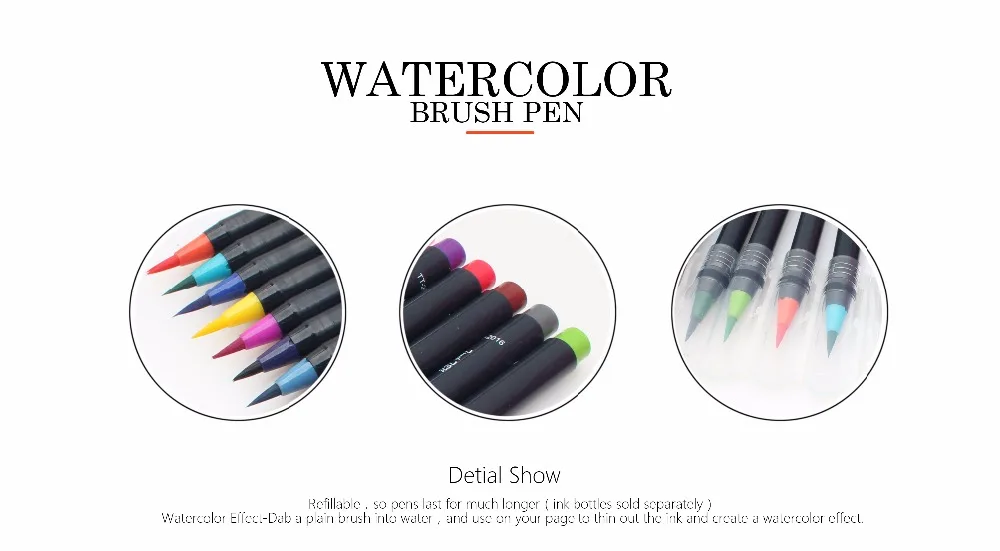 20pcs watercolor brush pen2