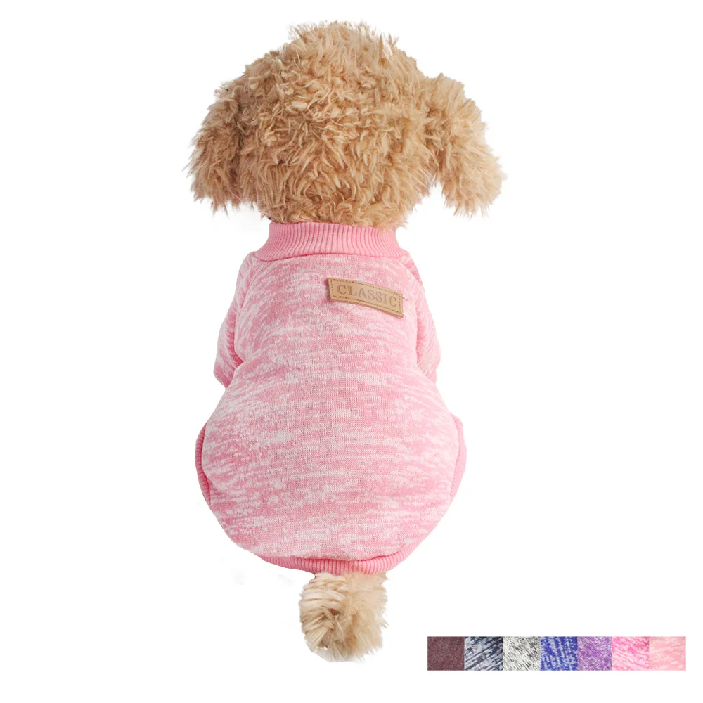 Весенне-осенний классический свитер для собак простые свитера для собак кошек 6091024 товары для щенков XS s m l xl