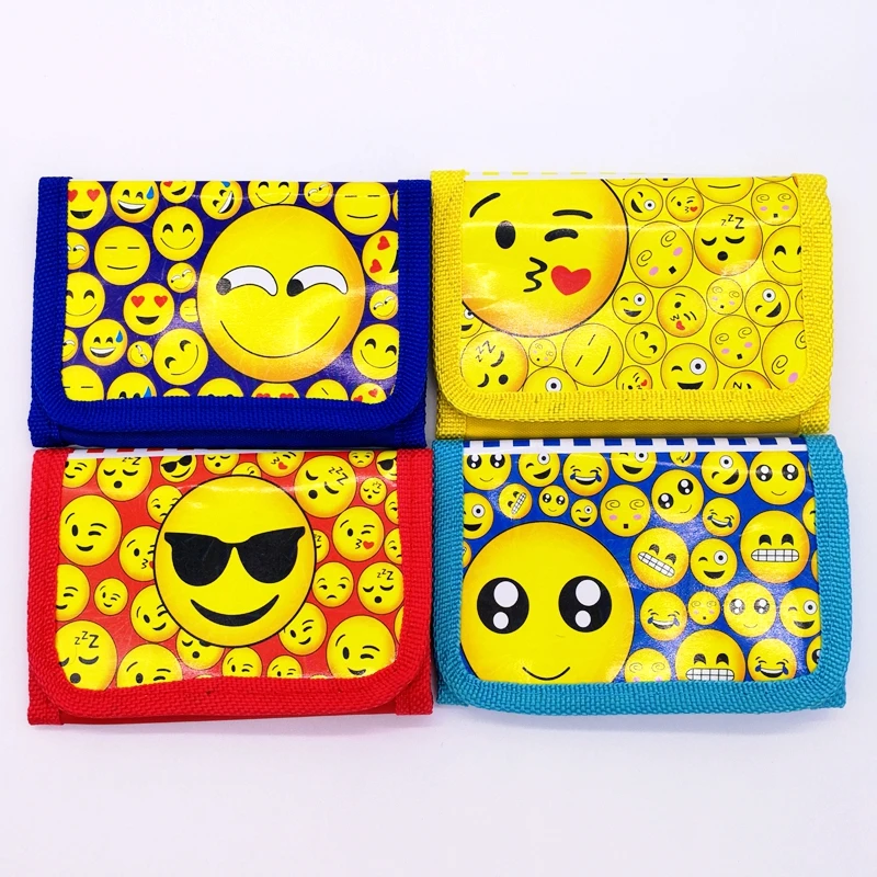 

1pc 11*8*18cm Smile Emoji Money Bag Mini Coin Purse Wallet Christmas Party Favors For Kids Boy Girl Birthday Decoration