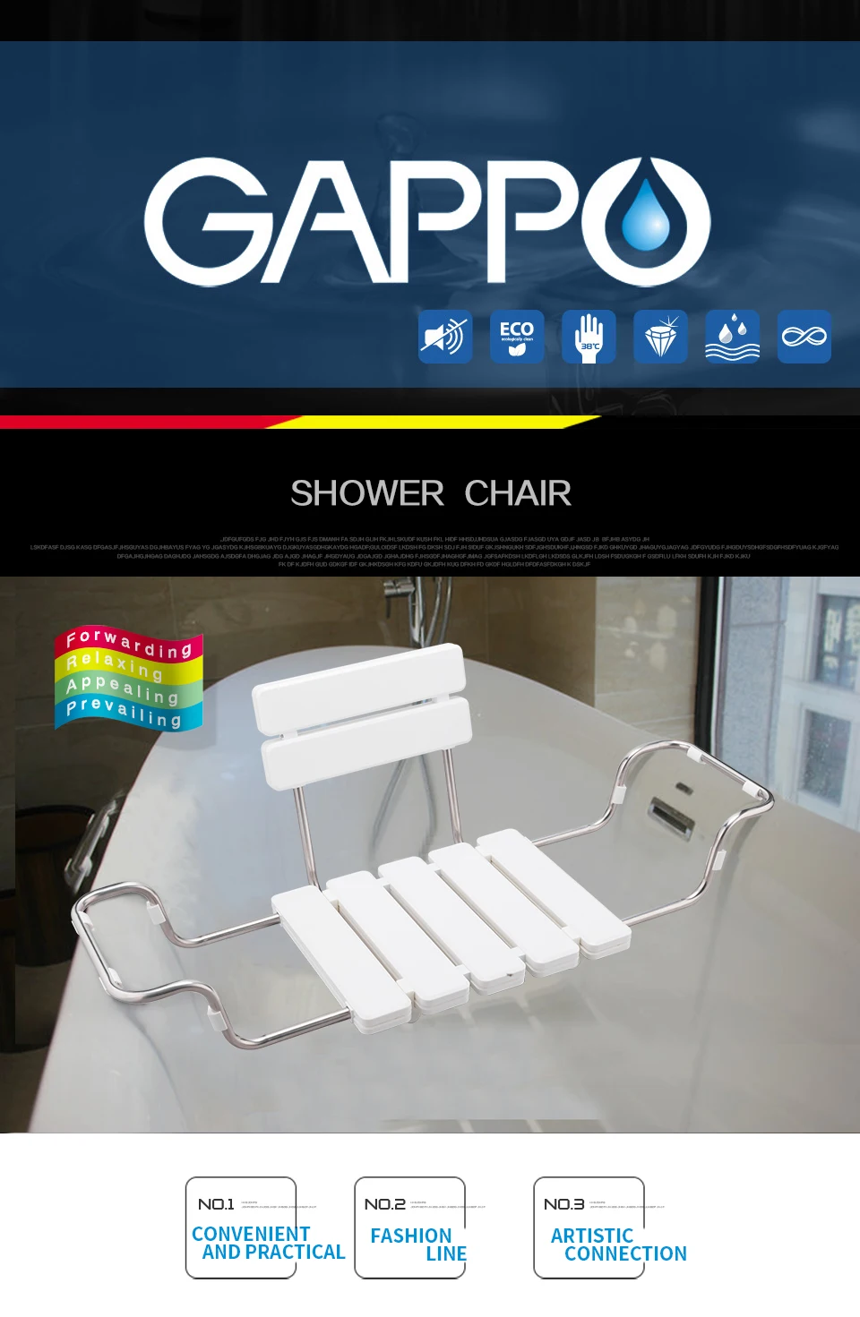 GAPPO настенное сиденье для душа белая скамейка для душа ванна стулья ABS и для ванной из нержавеющей стели стул сиденье для душа для bathroo