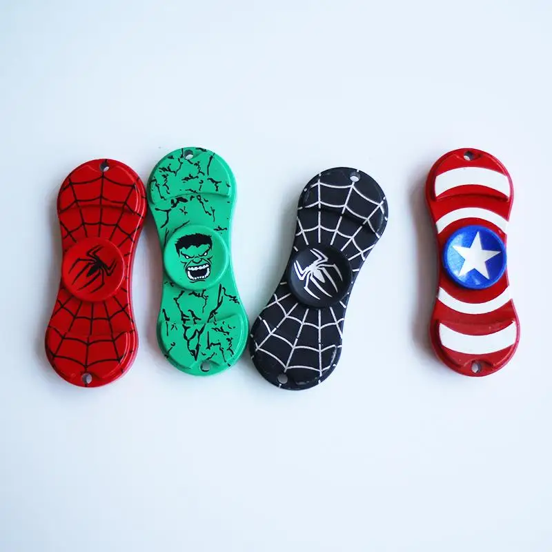 The Avengers Fidget Hand Spinner Fingertip Gyro Finger Spinner Toy Crabs Octagon Shield Captain America Spiderman