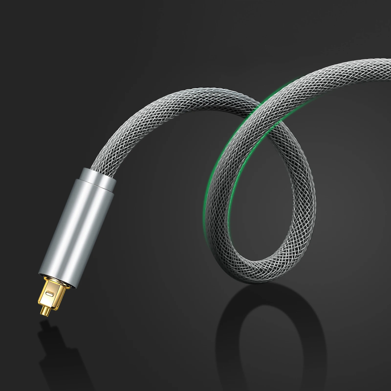 

eSYNiC Optical Toslink Digital Audio Cable For Player,Satellite DVR,Xbox 360 AV Amps Support S/PDIF,DTS Master Gold Fiber Cable