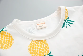 Baby Boys Girls Summer Clothes Fashion Cotton Set Printed Fruit Sports Suit For A Boy T-Shirt + Shorts Children'S Clothing 4