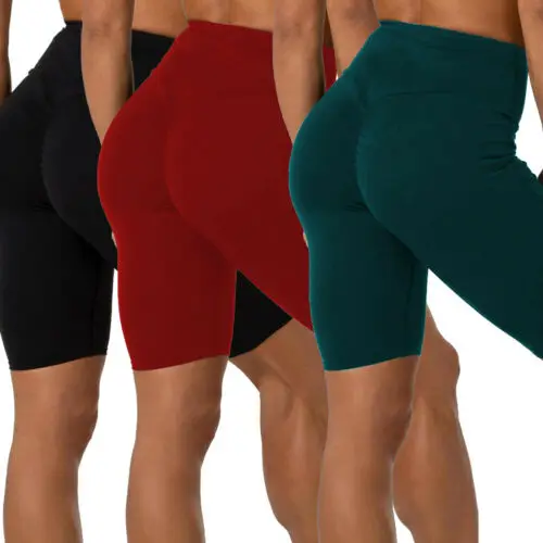 

Sexy Yoga Short Ladies Womens Girls Stretch Lycra Cycling Shorts Legging Workout Gym Bike High Waist Short