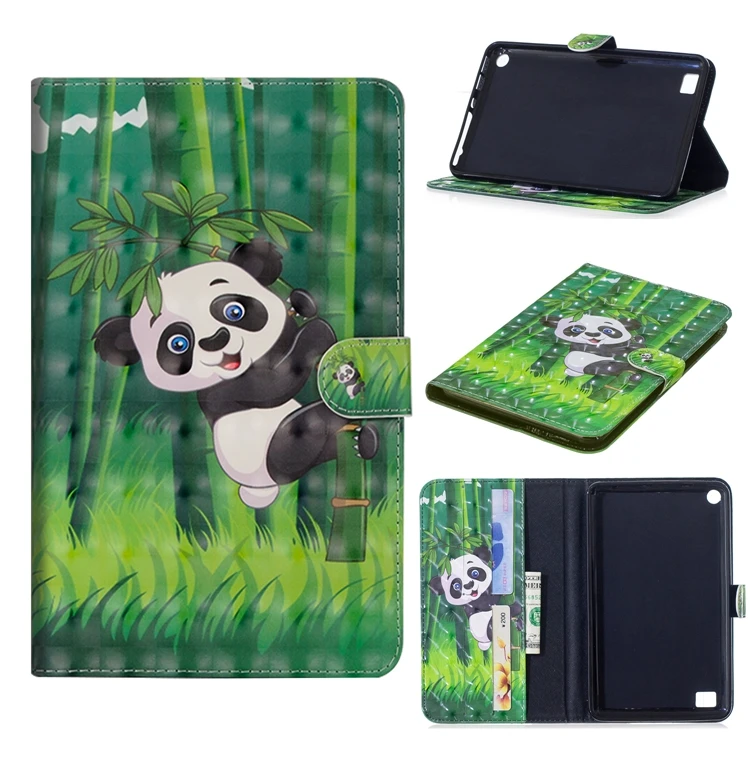 СПС Coque Amazon Kindle Fire 7 чехол милый Кот Волк кожаный флип бумажник телефонные чехлы для Kindle Fire 7 чехол Etui