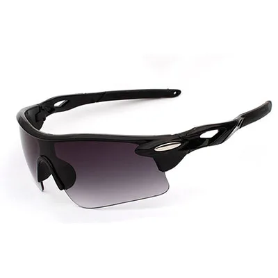 UV400 ветрозащитные походные солнцезащитные очки для активного отдыха, альпинизма, кемпинга, охоты, очки для мужчин и женщин, велосипедные очки для шоссейного велосипеда, MTB очки - Цвет: Black Gradient Gray