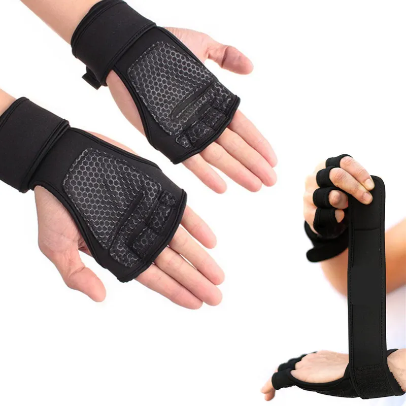 Weight Lifting Gloves with Wrist Wraps For Men & Women Non Slip Palm