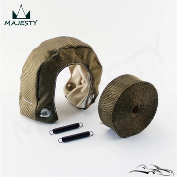 

T3 BASALT TURBO TURBINE HEAT-WRAP BLANKET +30FT Downpipe Header Wrap Tape T3