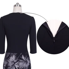 Nice-forever One-piece Faux Jacket Elegant Patterns Work dress Office Bodycon