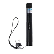 2019 New 532nm 303 Red Purple Light Laser Pointer Pen Adjustable Focus Visible Beam 5mw