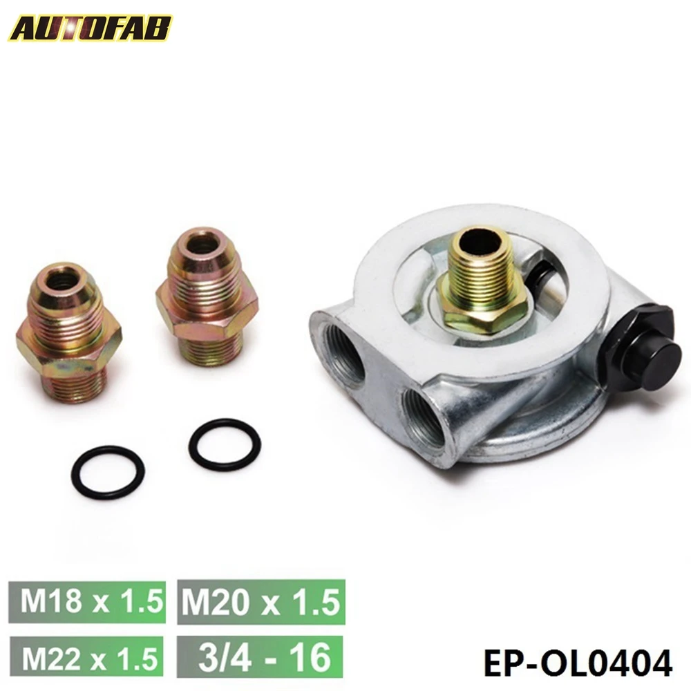 Racing/Rally/Motorsport Oil Cooler Thermostatic Sandwich Plate  (Fitting: AN10 or AN8) AF-OL0404