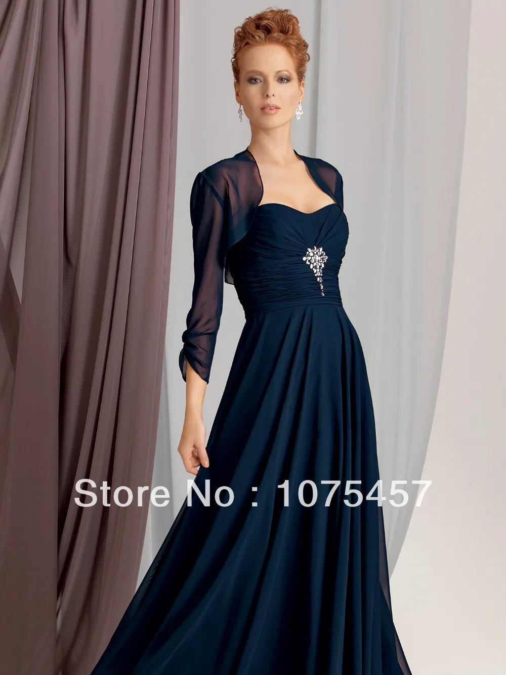 Mother Of The Bride Dresses Floor Length Blue 4