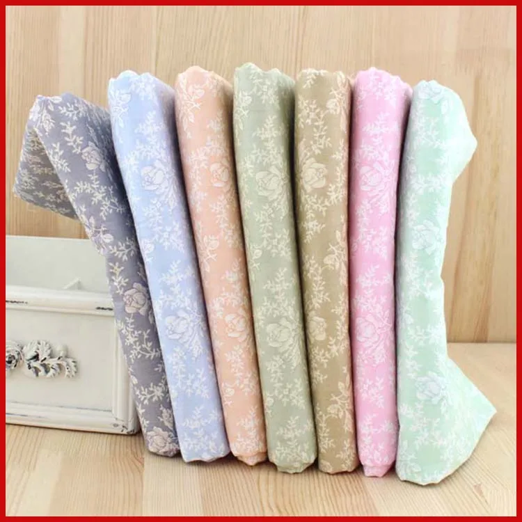 SMTA Cotton fabric the cloth Patchwork Fabrics by the meter Clothing for furniture Antique rose sticky twill