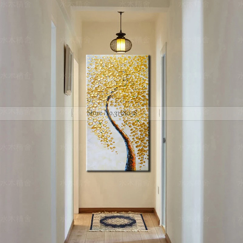 Canvas-Prints-Wall-Art-Large-Size-Poster-Modern-Abstract-Gold-Money-Tree-Prints-On-Canvas-For (2)