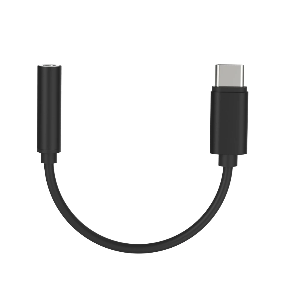 ACCGUYS usb type C до 3,5 мм разъем для наушников Aux аудио кабель адаптер ЦАП чип вызова музыкальный конвертер для huawei Google Pixel 2 htc - Цвет: Черный