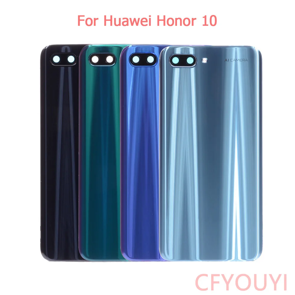 Original For Huawei Honor 10 Rear Back Housing Battery Cover Door with Camera Lens Glass Replacement Part | Мобильные телефоны и