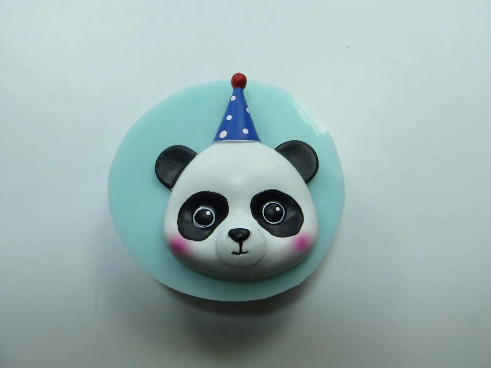 Силиконовая форма из силикагеля для украшения торта на день рождения, шляпа для животных, шляпа для дня рождения, слон, панда, олень, кролик, медведь, ароматические каменные формы