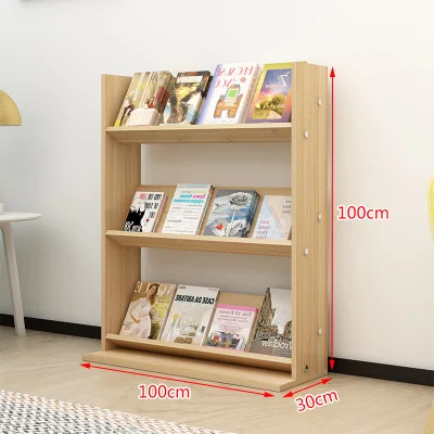 Книжный шкаф гостиная мебель для дома книжный шкаф книжная полка деревянный шкаф дисплей книжный стенд полки древесины - Цвет: Белый