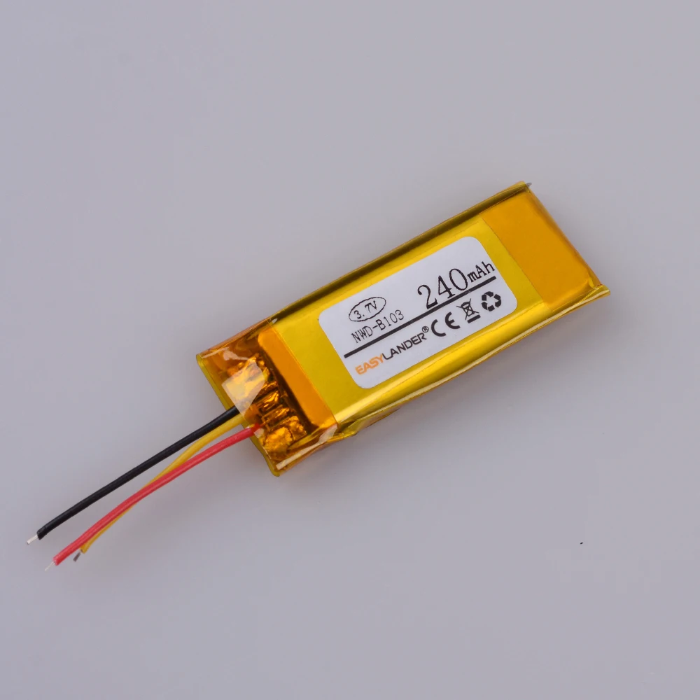 3.7 V 240mah Lithium-ion Polymer Battery For Sony Nwd-b103f Nwd-b103 Mp3  Player - Rechargeable Batteries - AliExpress