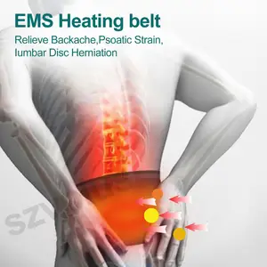 Image 5 - Wyszczuplający pas do masażu ciepła elektryczne impulsy tone stymulator mięśni brzucha EMS akupunktura dziesiątki fizjoterapia miostymulator