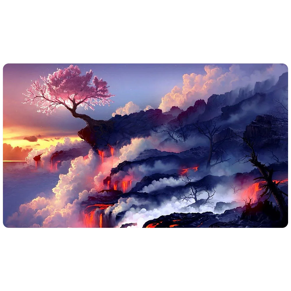 

Magic trading card game Playmat: cherry blossom trees blooms in adversity art playmat 60cm x 35cm (24" x 14") Size