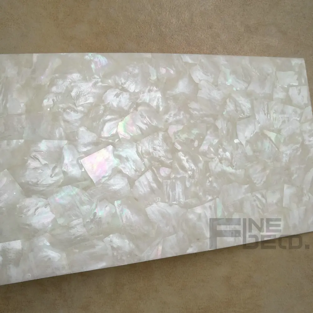AAA Топ класс Белый перламутровый ламинат лист мозаичный узор ракушка бумага для дерева мебельный Декор 140x240 мм(20 листов