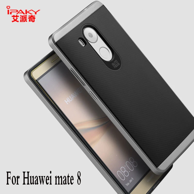 Huawei Mate 8 телефона чехол сумка силикон Роскошные узкий В виде ракушки PC + TPU iPaky для