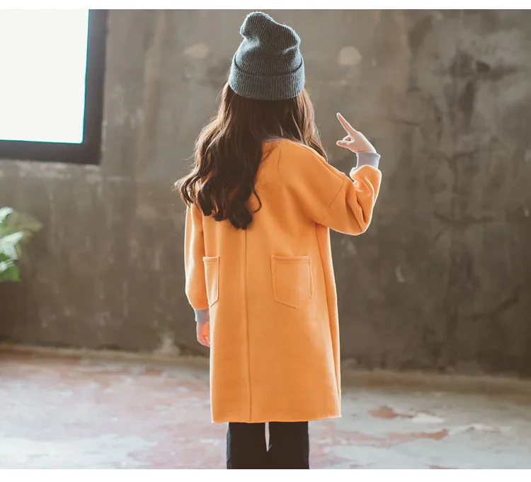 solid loose velvet dress baby girls 2018 winter clothing kids pockets turtleneck girl straight dresses for 14 years old clothes (11)