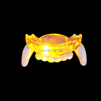 شراء288 قطعة/الوحدة LED وامض الفم الحرس قطعة الطرف توهج الأسنان مضحك لعبة الهذيان مهرجان هالوين توهج لوازم الحفلات