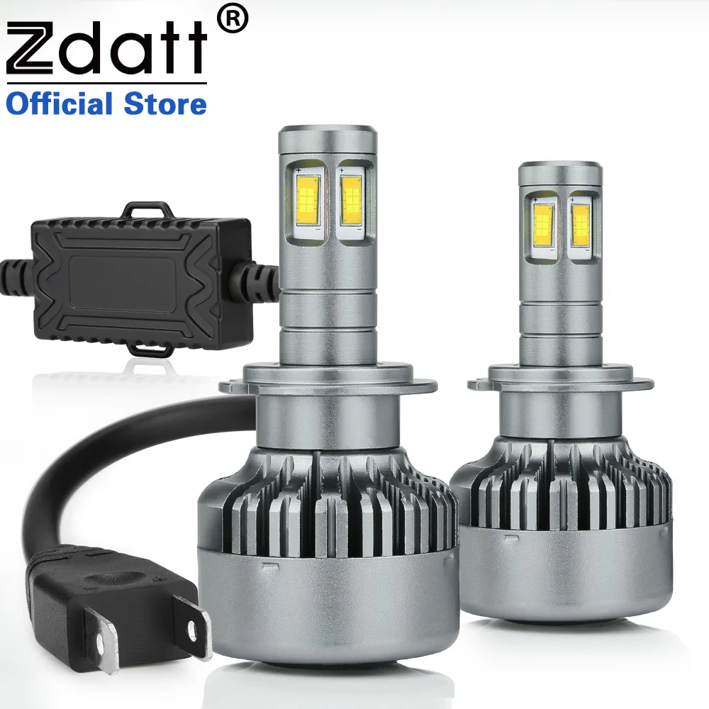 Zdatt 360 Degree Lighting 4 CSP Led H7 Led Canbus font b Lamp b font Bulb