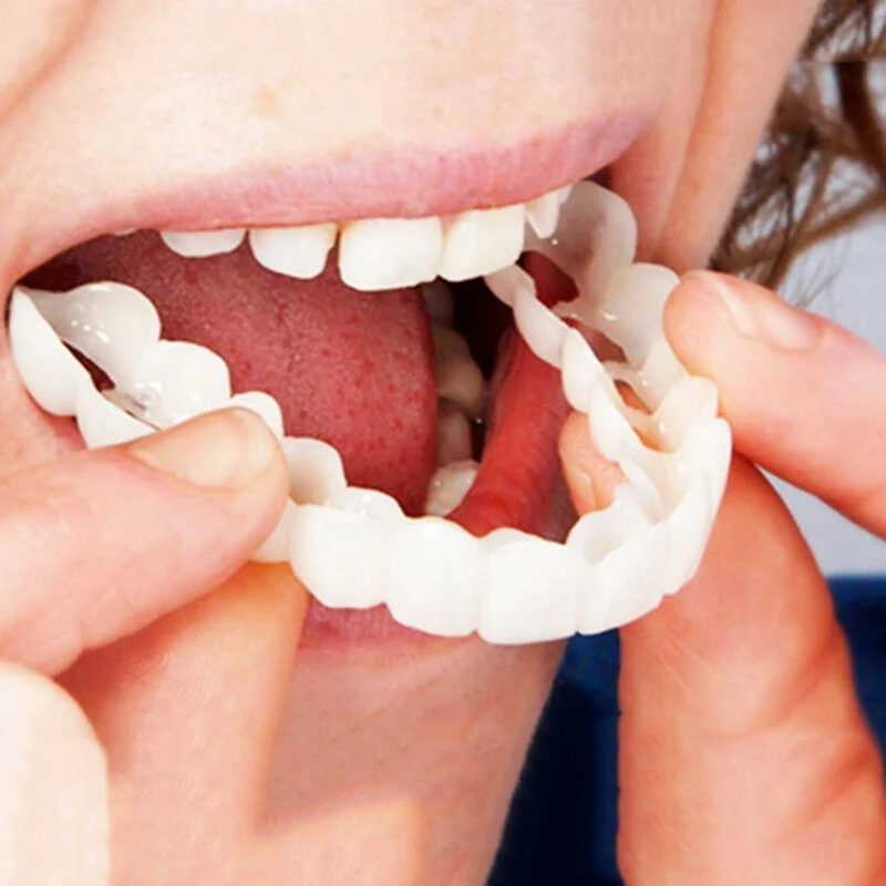 

Cosmetic Tooth Cover Natural False Teeth Fake Tooth Upper Dental Smile