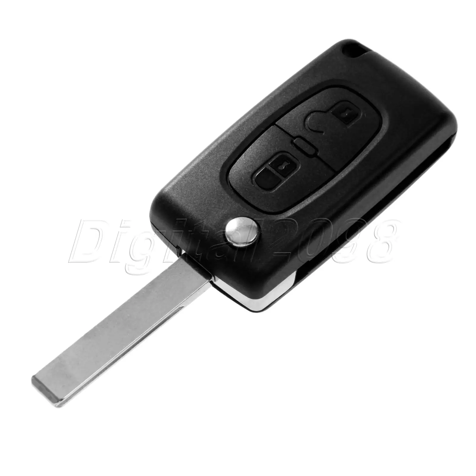 

Yetaha New Smart 2 Button Flip Folding Car Remote Key FOB Shell Case For PEUGEOT 207 307 308 407 Good Quality Free Shipping