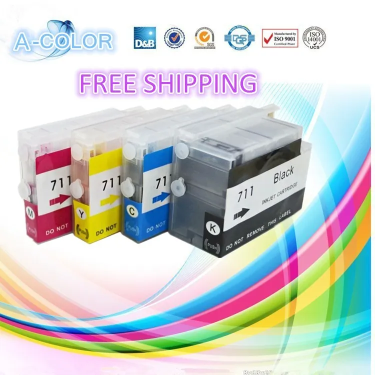 1 Set Empty Refillable Cartridge For HP 711 for HP711 Ink Cartridge