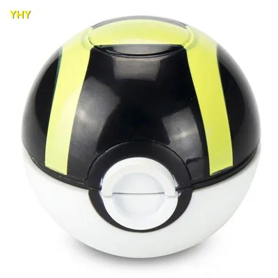 Free Shipping Latest Pokeball Grinder 55mm Pokeball Herb Grinders Zinc Alloy Plastic Metal Grinders 3 Parts Smoking Accessories08