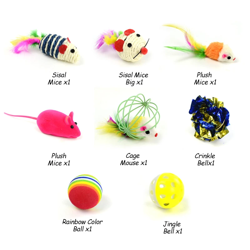 Красочные игрушки для кошек набор складной туннель 2 отверстия игровые трубки шары перо в форме мыши для домашнего питомца, котенка, кошки интерактивные материалы