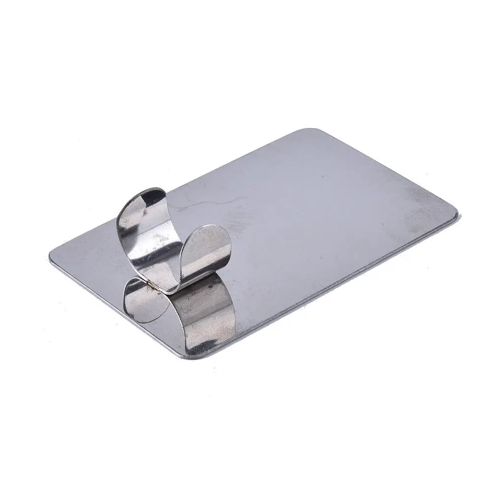 Plate Foundation Finger-Ring Make-Up-Tool Cosmetic Mixing-Palette Stainless-Steel