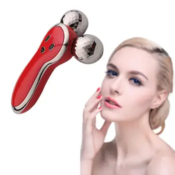 

Compact 3D Roller Massager Pro Thin Face Massage RelaxationWrinkle Remover Tool 360 Degree Rotation Full Body Facial Massager M3