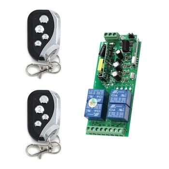 

Cheap Price AC85V-250V RF Wireless Remote Control System Smart Home Control Receiver Board & 2 Transmitters 4Keys 315/433mhz