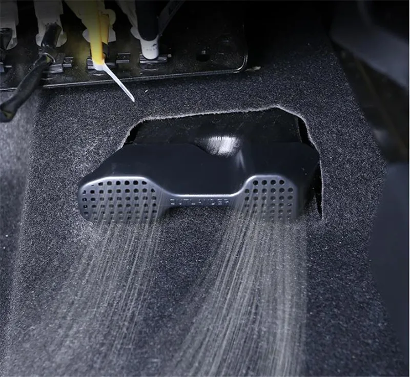 

ABS seat under the air outlet protection cover anti-blocking leak-proof cover For Mitsubishi Eclipse Cross 2018 2019 Car styling