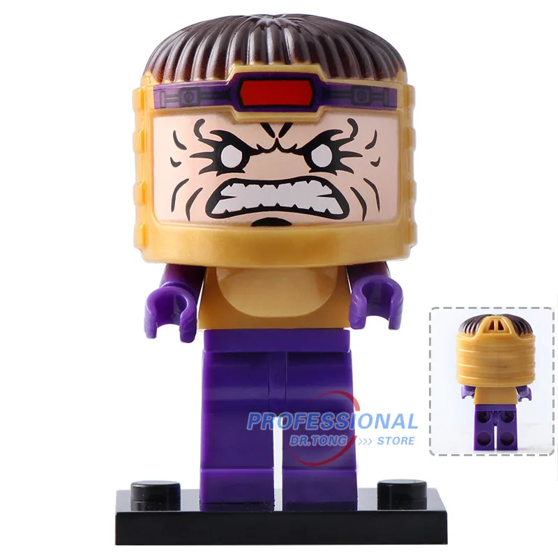 

DR.TONG Single Sale Super Heroes WM287 Modok George Tarleton from Hulk Lab Smash Bricks Model Building Blocks Toys Children Gift