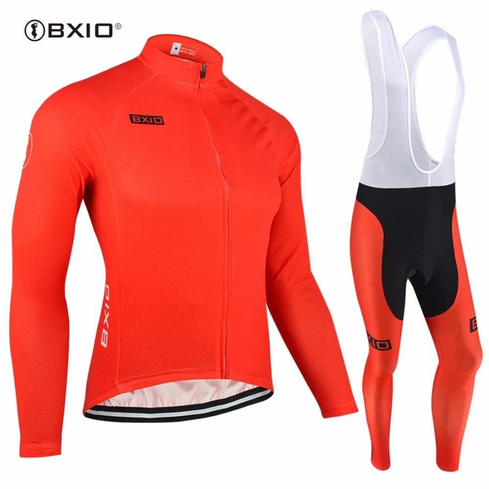 

BXIO Invierno Maillot Ciclismo Hombres Red Winter Cycling Sets Thermal Fleece Bike Clothing Long Pro Warm Bicycle Clothes 088