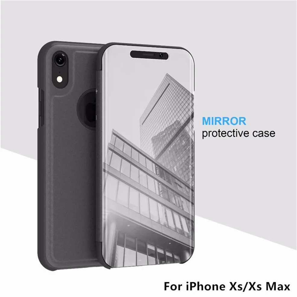 filp mirror case for iPhone XS07