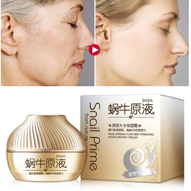 

Face Care Snail Cream Whitening Moisturizing Acne Treatment Ageless Anti-Wrinkle Skin Care Hidratante Clareador De Pele Creme
