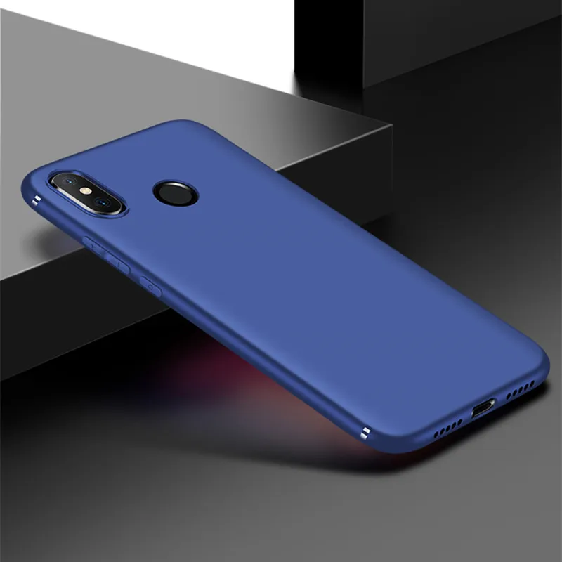 Чехол для Xiao mi Red mi 6 Pro Red mi 7 Note 7 6 5 Pro Чехол из мягкого ТПУ ультратонкий светильник противоударный чехол для Xiao mi 9 mi 8 lite чехол - Цвет: Blue