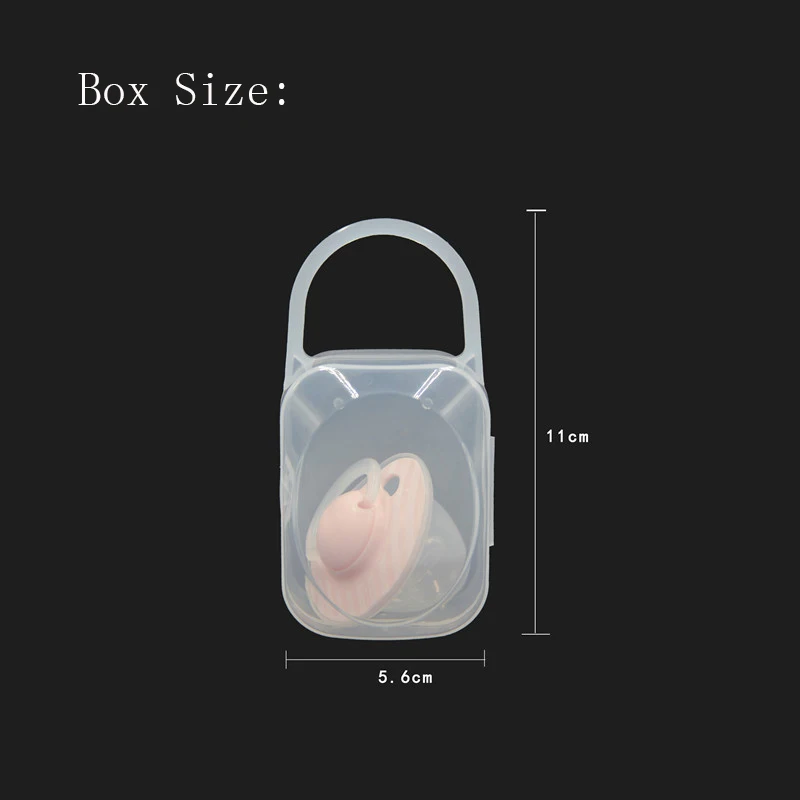 Ideacherry/Детские контейнер для соски Портативный коробка для хранения детский Прорезыватель зубов Соска-пустышка соска хранение прозрачное