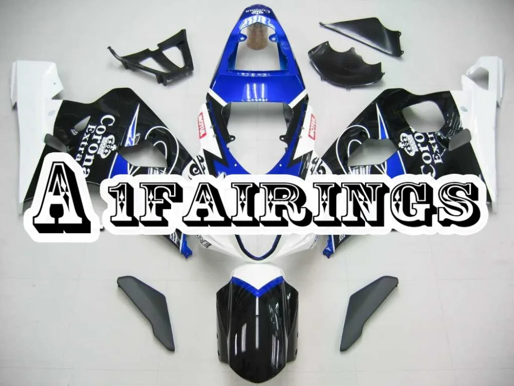 Бело-синий faring инъекция хорошо подходит для Suzuki 2004 2005 GSXR600 Sportbike обтекатель ABS GSXR750